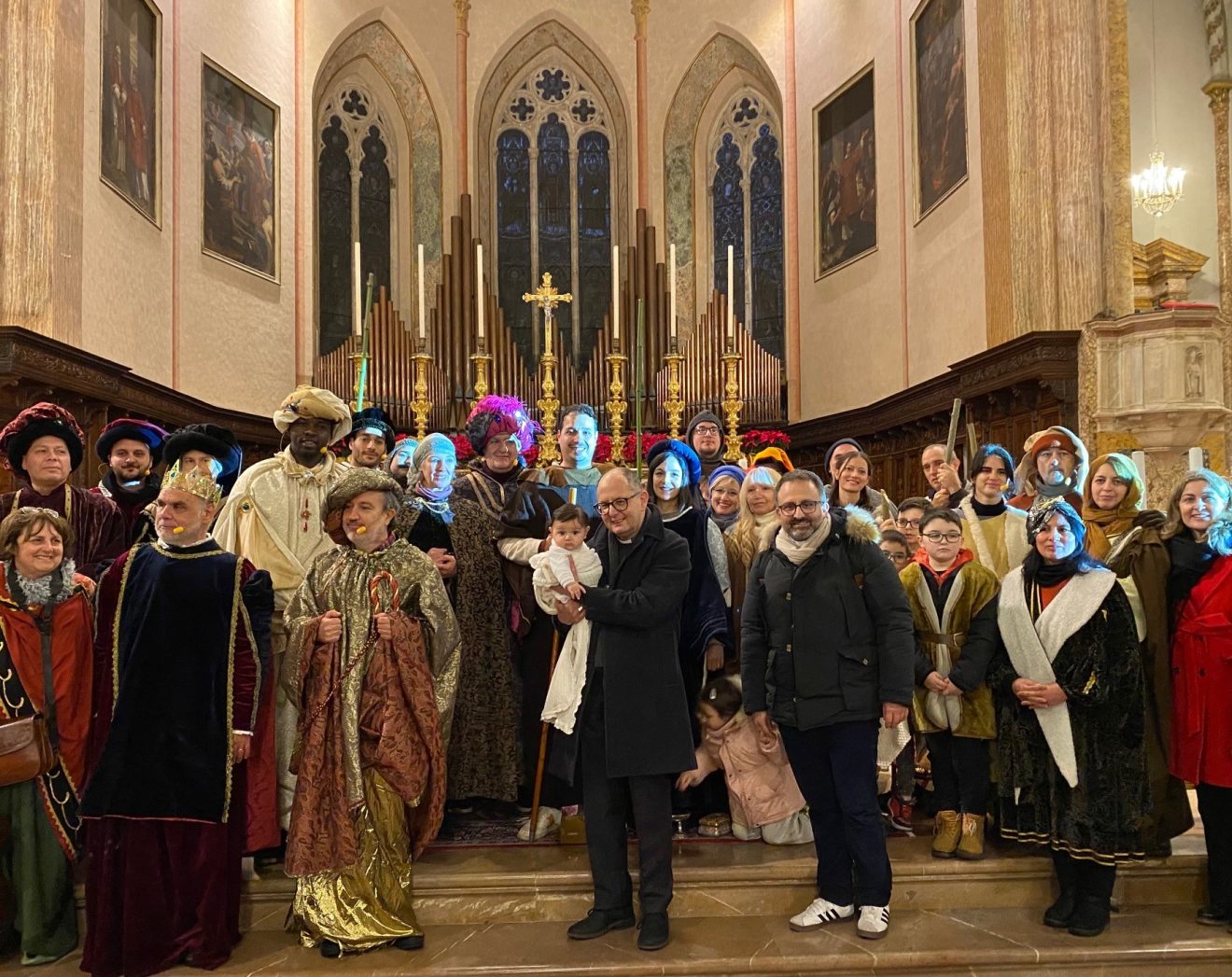 L'arrivo dei Magi in cattedrale