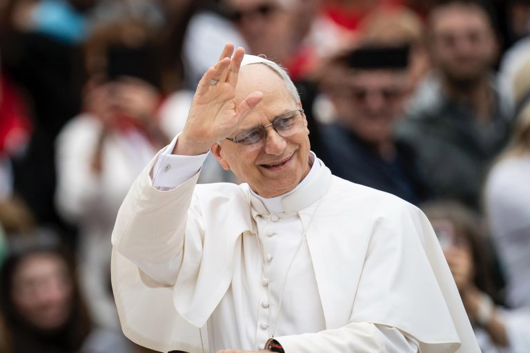 Una pace vera e duratura Vaticano, 21 maggio 2025.
Papa Leone XIV tiene la prima Udienza Generale del Mercoledì.