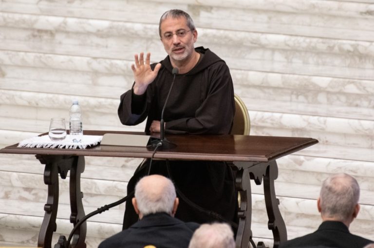 Vaticano, 21 marzo 2025: predica per la Quaresima di padre Roberto Pasolini nell'Aula Paolo VI - (Foto Calvarese/SIR)